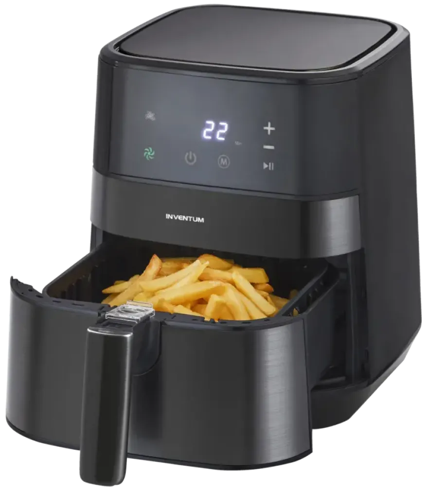 Inventum GF350HLDB - Airfryer - Hetelucht friteuse - 3,5 liter - 1500 watt - Zwart