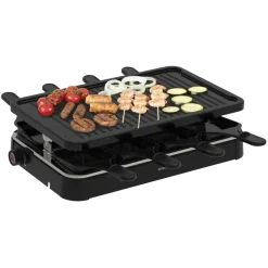 Inventum GR803B Gourmetset 8 persoons - 1200 watt Zwart