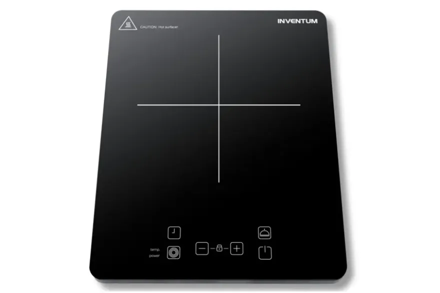 Inventum KI120T - Inductie kookplaat - 1 kookzone - 2000 watt - 10 standen - Zwart
