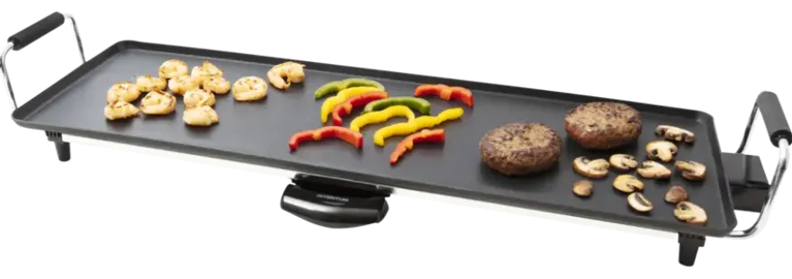 Inventum TP700 Teppanyaki grill – 70x23 cm tafelgrill – PFAS-vrij – 1800W – Zwart/RVS