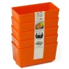 Inzetbakje voor assortimentsdoos ca. 8x4x4 cm oranje 5 stuks