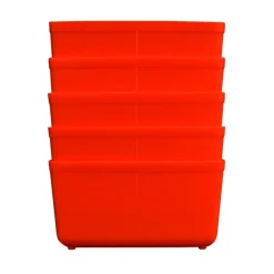 Inzetbakje voor assortimentsdoos ca. 8x4x4 cm oranje 5 stuks