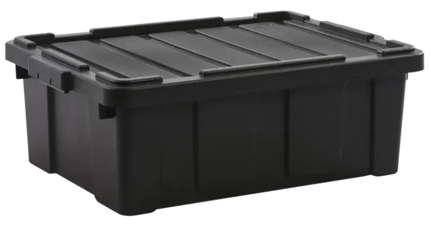 Iris Powerbox Opbergbox - 43L - 100% Recycled Kunststof - Zwart