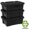 Iris Powerbox Robuust Opbergbox - 25L - 100% Recycled Kunststof - Zwart - Set van 3