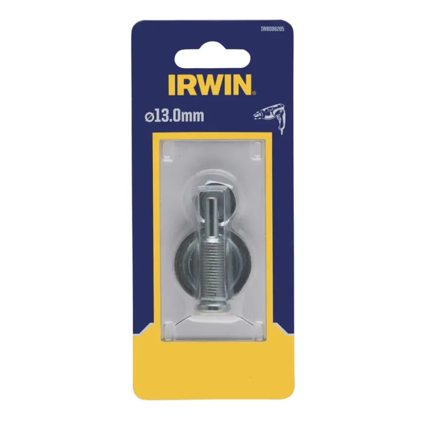 Irwin bevestigingsas Ø13mm voor Irwin polijstschijf Ø75 mm van katoen.