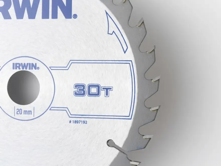 Irwin cirkelzaagblad Ø160 mm met asgat 20mm, vertanding 30T