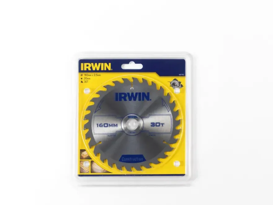 Irwin cirkelzaagblad Ø160 mm met asgat 20mm, vertanding 30T