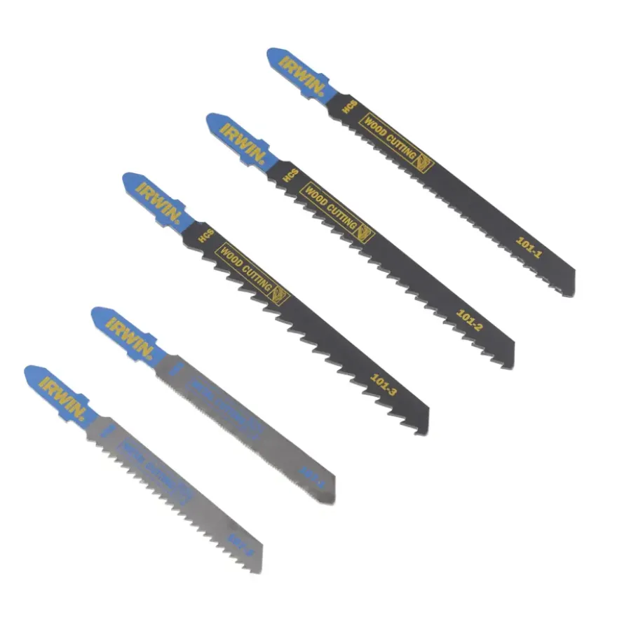 Irwin decoupeerzaagbladenset T-aansluiting (3 x hout / 2 x metaal) - 5-delig