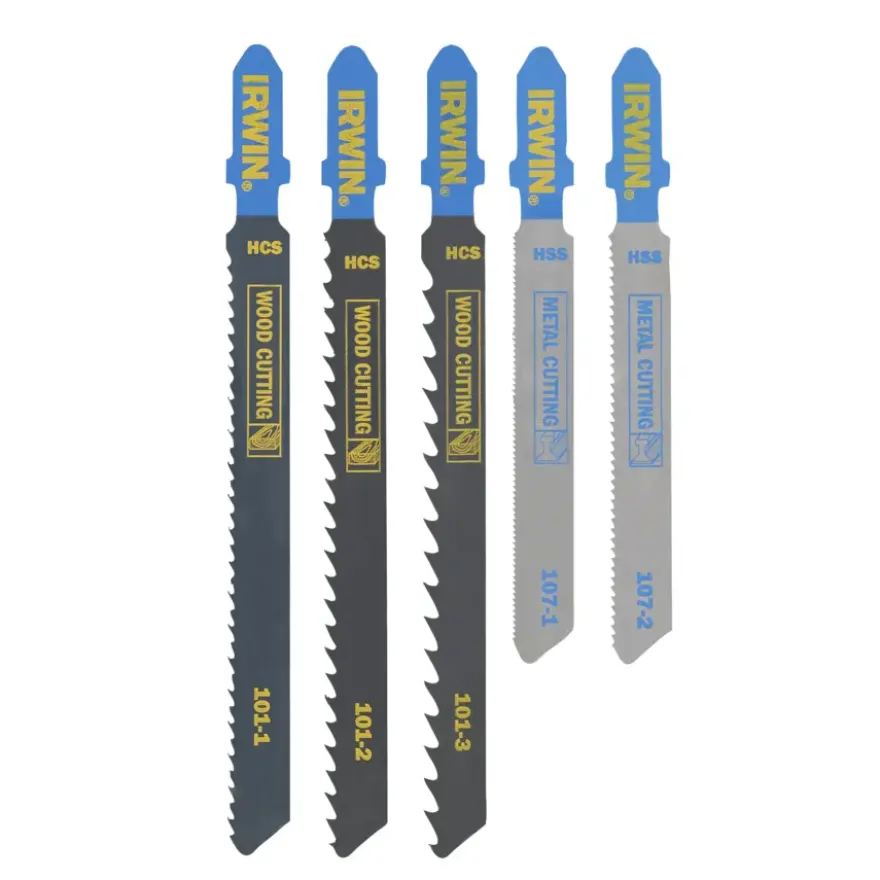 Irwin decoupeerzaagbladenset T-aansluiting voor hout / metaal - 5-delig