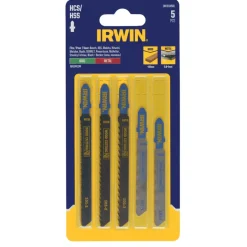 Irwin decoupeerzaagbladenset T-aansluiting voor hout / metaal - 5-delig