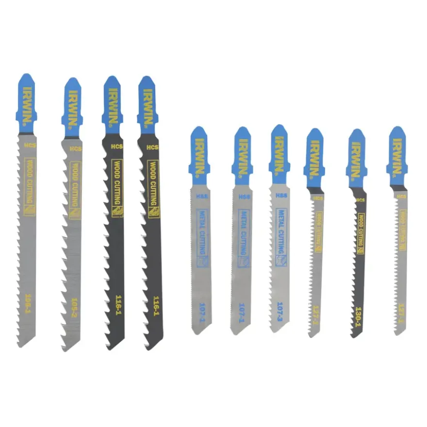 Irwin decoupeerzaagbladenset T-aansluiting voor hout / metaal - 10-delig