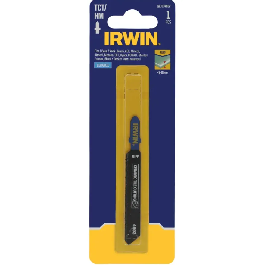 Irwin decoupeerzaagblad T-aansluiting voor keramiek / tegels tot 10 mm