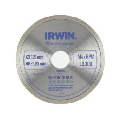 Irwin diamantschijf voor haakse slijper Ø115 mm. Voor kermamiek.
