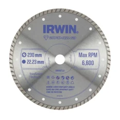 Irwin diamantschijf voor haakse slijper Ø230 mm. Voor kermamiek.