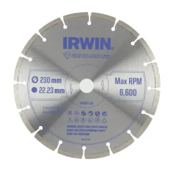 Irwin diamantschijf voor haakse slijper Ø230 mm (steen en beton)