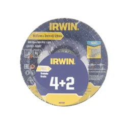 Irwin haakse slijper doorslijpschijven voor metaal - 6 stuks - Ø115 x 3 mm
