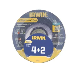 Irwin haakse slijper doorslijpschijven voor metaal - 6 stuks - Ø125 x 3 mm