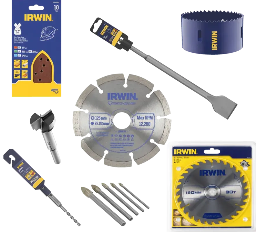 Irwin komscharnierfrees voor frezen in hout Ø35 mm.