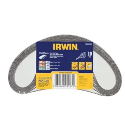 Irwin schuurband 13 x 455 mm K40/K60/K120 voor B+D Powerfile KA900, 10 stuks