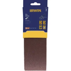 Irwin schuurband 75 x 457 mm K80 voor B+D KA86/88, 3 stuks