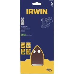 Irwin schuurvel voor B+D Multischuurmachine zelfklevend K120, 5 stuks