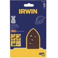 Irwin schuurvel voor Bosch Primo en B+D Mouse zelfklevend K80, 5 stuks