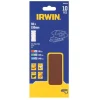 Irwin schuurvel 190 x 93 mm K80/K120/K240 zelfhechtend, met perforatie voor Bosch, Skil, Gamma, Makita, Metabo, 10 stuks.