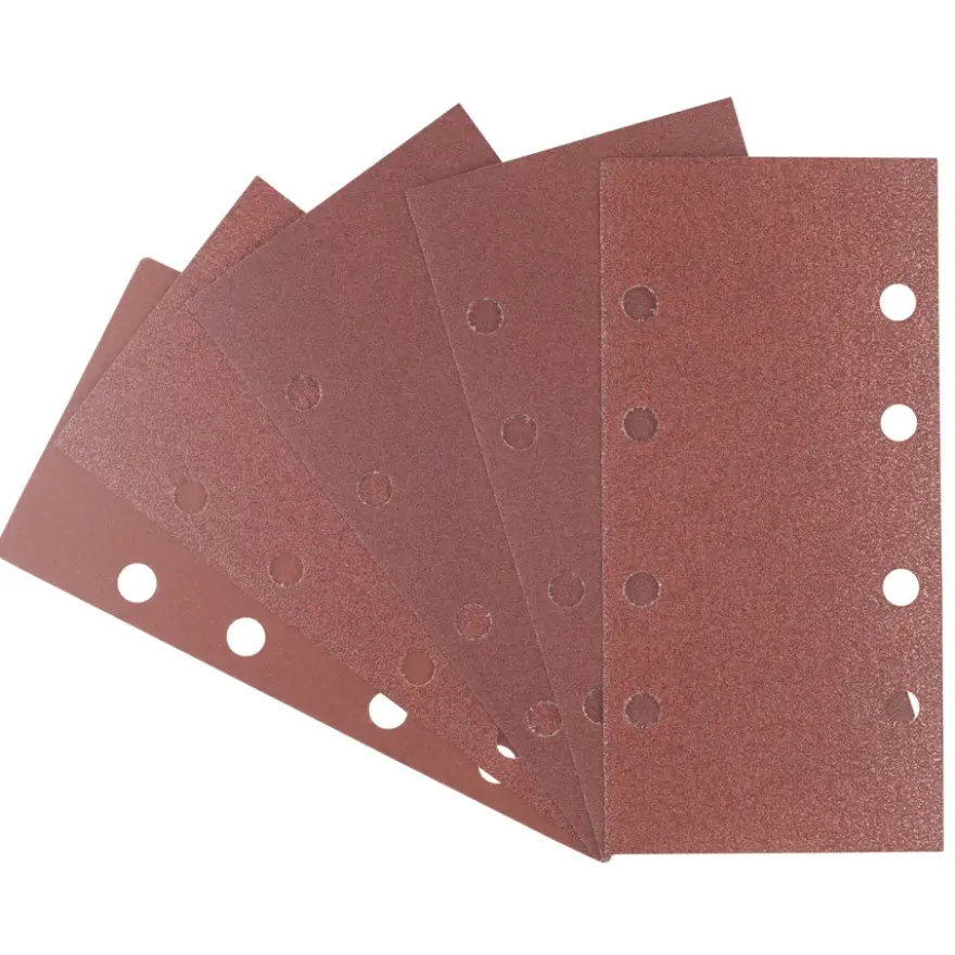 Irwin schuurvel 190 x 93 mm K80/K120/K240 zelfhechtend, met perforatie voor Bosch, Skil, Gamma, Makita, Metabo, 5 stuks.