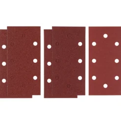 Irwin schuurvel 190 x 93 mm K80/K120/K240 zelfhechtend, met perforatie voor B+D, 5 stuks.
