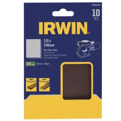 Irwin schuurvel 140 x 115 mm K150 voor klembevestiging, zonder perforatie, 10 stuks.