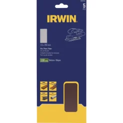 Irwin schuurvel 280 x 115 mm K150 voor klembevestiging, zonder perforatie, 5 stuks.
