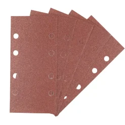 Irwin schuurvel 190 x 93 mm K80 zelfhechtend, met perforatie voor Bosch, Skil, Gamma, Makita, Metabo, 5 stuks.