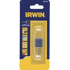 Irwin slijpsteen rond Ø20 mm met as Ø6 mm.