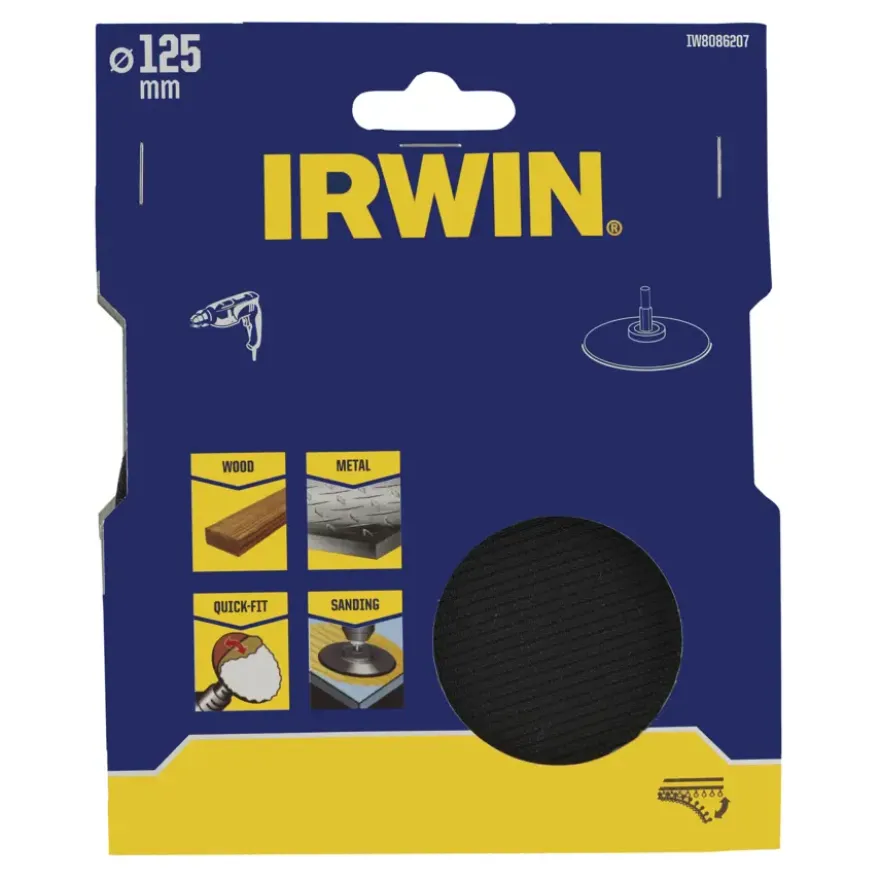 Irwin steunschijf voor schuurschijven Ø125 mm.