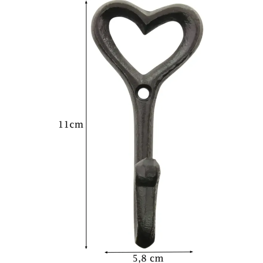 Jashaak enkel Love zwart gietijzer