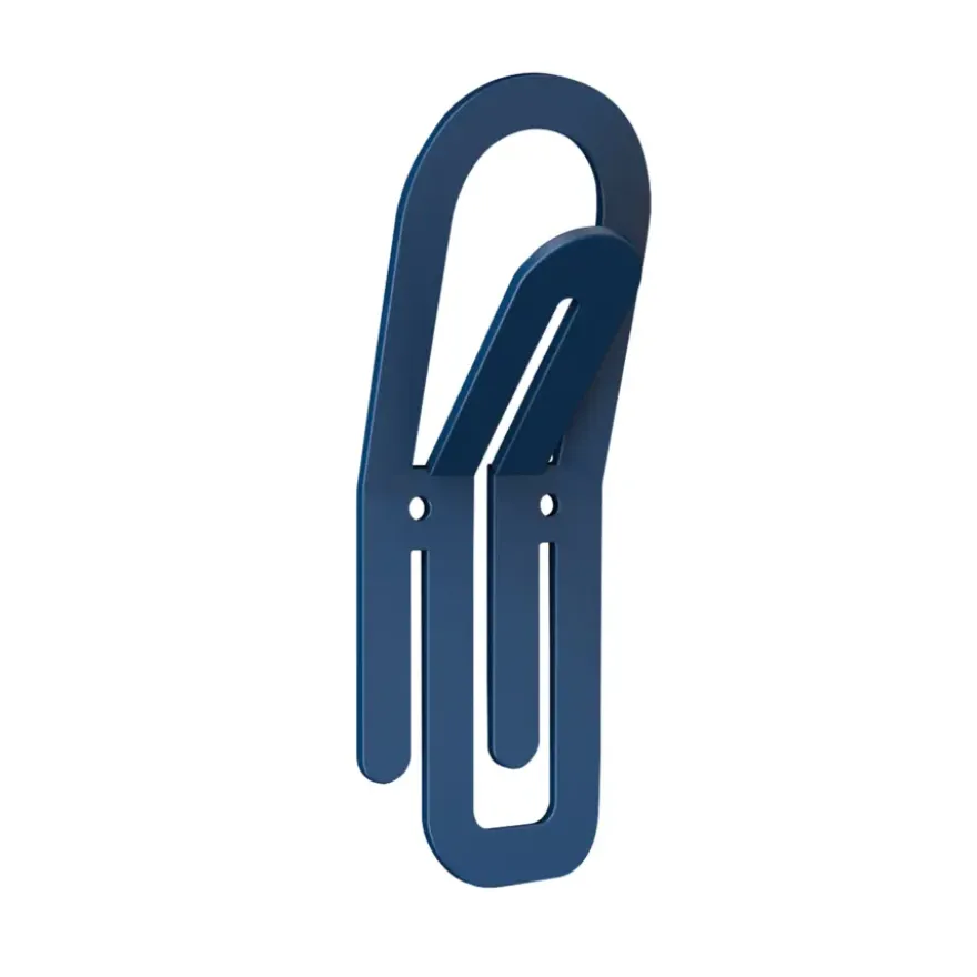 Jashaak enkel Paperclip blauw zamak