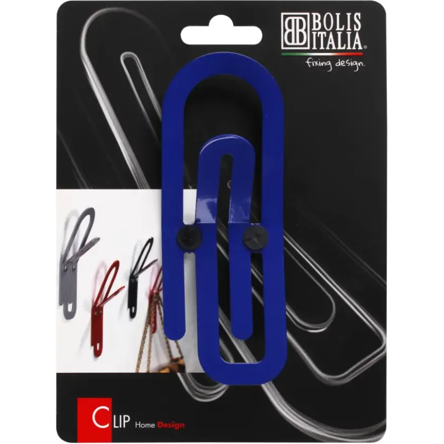 Jashaak enkel Paperclip blauw zamak