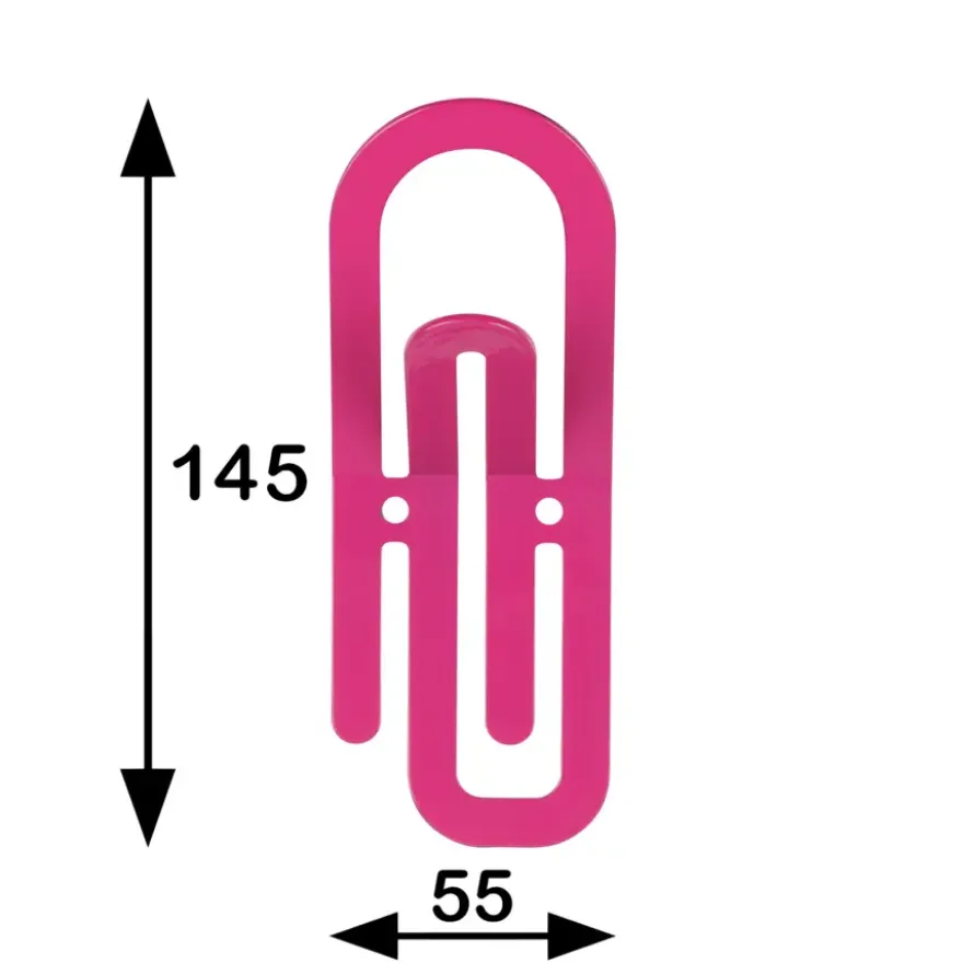 Jashaak enkel Paperclip roze zamak