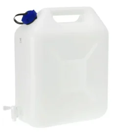 Jerrycan kunststof 20L transparant met kraan