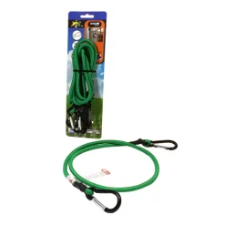 Jumbo snelbinder 100 cm 8mm met karabiner haken 20 KG