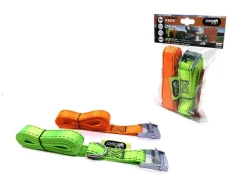Jumbo spanbanden set 2-in-1 met D-sluiting incl. extra spanband met klemgesp