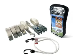 Jumbo spanbanden/snelbinders set - wit - 7 stuks