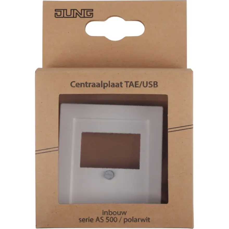 Jung AS500 Afdekplaat USB Wit