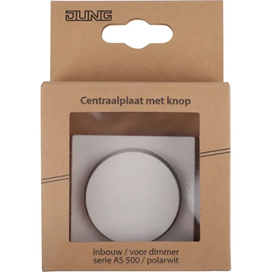 Jung AS500 Centraalplaat Dimmer Wit