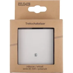 Jung AS500 Inbouw Trekschakelaar Wit