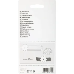 Kabelbinder bloem 3 kleuren 25x77mm - 3 stuks