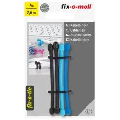 Kabelbinder fix-o-tie 3 kleuren 76mm - 4 stuks
