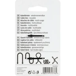 Kabelbinder fix-o-tie 3 kleuren 76mm - 4 stuks