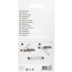 Kabelbinder spiraal 2 kleuren 90mm - 2 stuks