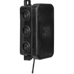 Kabeldoos met Doorsteektules Spatwaterdicht IP54 Zwart